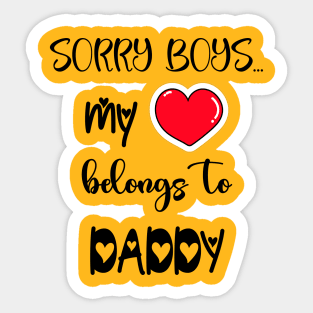 Funny Girls Valentine Quote Cool Daddy Girls Valentines Day Sticker